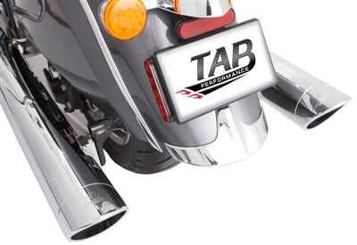 Tab Performance 4" Chrome B.A.M. Sticks Exhaust Pipes Soft Bags 4" Chrome Straight Cut Tip, Non-Baffled - 211-1290-C2-NB For Indian Chief 2014-2021