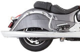 Tab Performance 4" Chrome B.A.M. Sticks Exhaust Pipes Soft Bags 4" Chrome Straight Cut Tip, Non-Baffled - 211-1290-C2-NB For Indian Chief 2014-2021