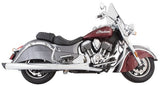 Tab Performance 4" Chrome B.A.M. Sticks Exhaust Pipes | Soft Bags - Black Slash Tips, No Baffles 211-1290-B-NB