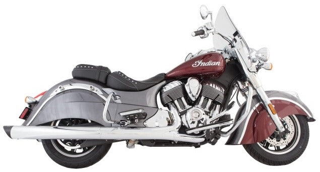 Tab Performance 4" Chrome B.A.M. Sticks Exhaust Pipes | Soft Bags - Chrome Slash Tips, No Baffles 211-1290-C-NB
