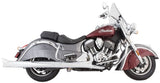 Tab Performance 4" Chrome B.A.M. Sticks Exhaust Pipes Soft Bags For Indian Chief 2014-2021