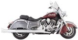 Tab Performance 4" Chrome B.A.M. Sticks Exhaust Pipes | Soft Bags - Black Slash Tips, No Baffles 211-1290-B-NB