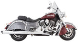 Tab Performance 211-1290-B2-Z Indian Chrome Soft Bags B.A.M. 4.0 Inch Slip On Muffler Sticks Exhaust Pipes Soft Bags with Zombie Baffles (Loud) and Black Straight Cut Tips