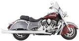 Tab Performance 211-1290-N-2.5 Indian Chrome Soft Bags B.A.M. 4.0 Inch Slip On Muffler Sticks Exhaust Pipes Soft Bags with 2.50 Inch Louvered Core Baffles (Medium) and Tips