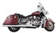 Tab Performance 4" Chrome B.A.M. Sticks Exhaust Pipes Hard Bag 4" Black Slash Cut Tip, Non-Baffled ( Baffles - 211-1291-B-NB For Indian 2014-2026