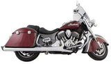 Tab Performance 211-1291-B2-2.5 Indian Bagger Chrome Hard Bag B.A.M. 4.0 Inch Slip On Muffler Sticks Exhaust Pipes 2.5 Inch Louvered Core Baffles (Medium) 4 Inch Black Straight Cut Tip