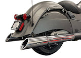 Tab Performance 211-1294-B2-2.5 4.5 Inch Indian Bagger Chrome Soft Bag B.A.M. Slip On Muffler Sticks Exhaust Pipes Soft Bags 2.5 Inch Louvered Core Baffles (Medium) 4.5 Inch Black Straight Cut Tip