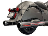 Tab Performance 211-1294-B2-Z 4.5 Inch Indian Bagger Chrome Soft Bag B.A.M. Slip On Muffler Sticks Exhaust Pipes Soft Bags Zombie Baffles (Loud) 4.5 Inch Black Straight Cut Tip