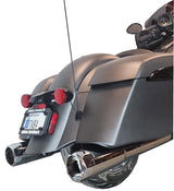 Tab Performance 4.5" Chrome B.A.M. Sticks Exhaust Pipes | Hard Bag - Black Slash Tips, No Baffles 211-1295-B-NB