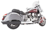 Tab Performance 4" Black B.A.M. Sticks Exhaust Pipes Soft Bags For Indian Chief 2014-2021