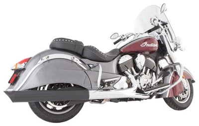 Tab Performance 211-2290-B-Z Indian Black Soft Bags B.A.M. 4.0 Inch Slip On Muffler Sticks Exhaust Pipes Soft Bags with Zombie Baffles (Loud) and Black Slash Cut Tips