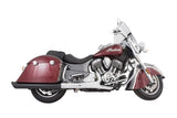 Tab Performance 4" Black B.A.M. Sticks Exhaust Pipes Hard Bags For Indian 2014-2026