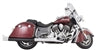 Tab Performance 4" Black B.A.M. Sticks Exhaust Pipes | Hard Bags - Black Slash Tips, No Baffles 211-2291-B-NB
