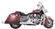Tab Performance 4" Black B.A.M. Sticks Exhaust Pipes Hard Bags 4" Chrome Straight Cut Tip, Non-Baffled ( - 211-2291-C2-NB For Indian 2014-2026