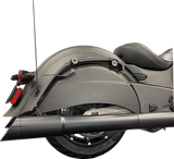 Tab Performance 4.5" Black B.A.M. Sticks Exhaust Pipes | Soft Bags - Black Straight Tips, No Baffles 211-2294-B2-NB