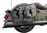 Tab Performance 211-2294-B-Z 4.5 Inch Indian Bagger Black Soft Bag B.A.M. Slip On Muffler Sticks Exhaust Pipes Soft Bags Zombie Baffles (Loud) 4.5 Inch Black Slash Cut Tip