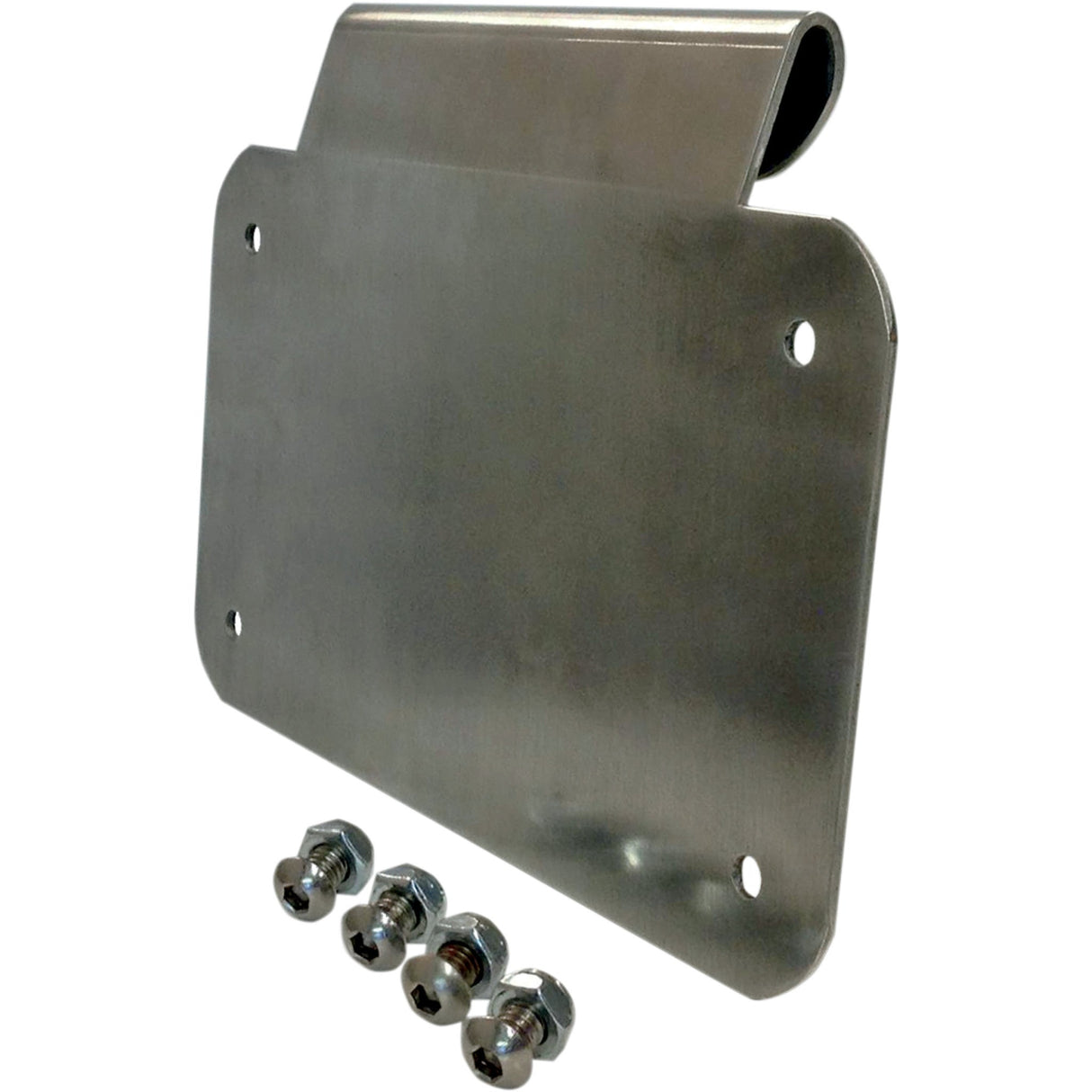 Alloy ART License Plate Mount Burnished Aluminum - LD-2 For Harley Touring 1999-2020
