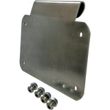 Alloy ART License Plate Mount Burnished Aluminum - LD-2 For Harley Touring 1999-2020