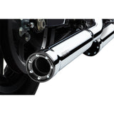 Cobra Slip-On Mufflers With Race-Pro Tips 3" Chrome - 6081 For Harley Sportster 2014-2022