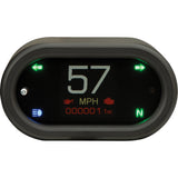 DAKOTA DIGITAL 2210-0682 MLX-5400-K MLX-5000 Series Universal Gauge - Handle Bar Mount Speedometer - With Signals - Oval - BlackK