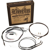 BURLY BRAND 0610-1916 B30-1141 Jail Bar Cable Kit - 14" Handlebars - Black Vinyl
