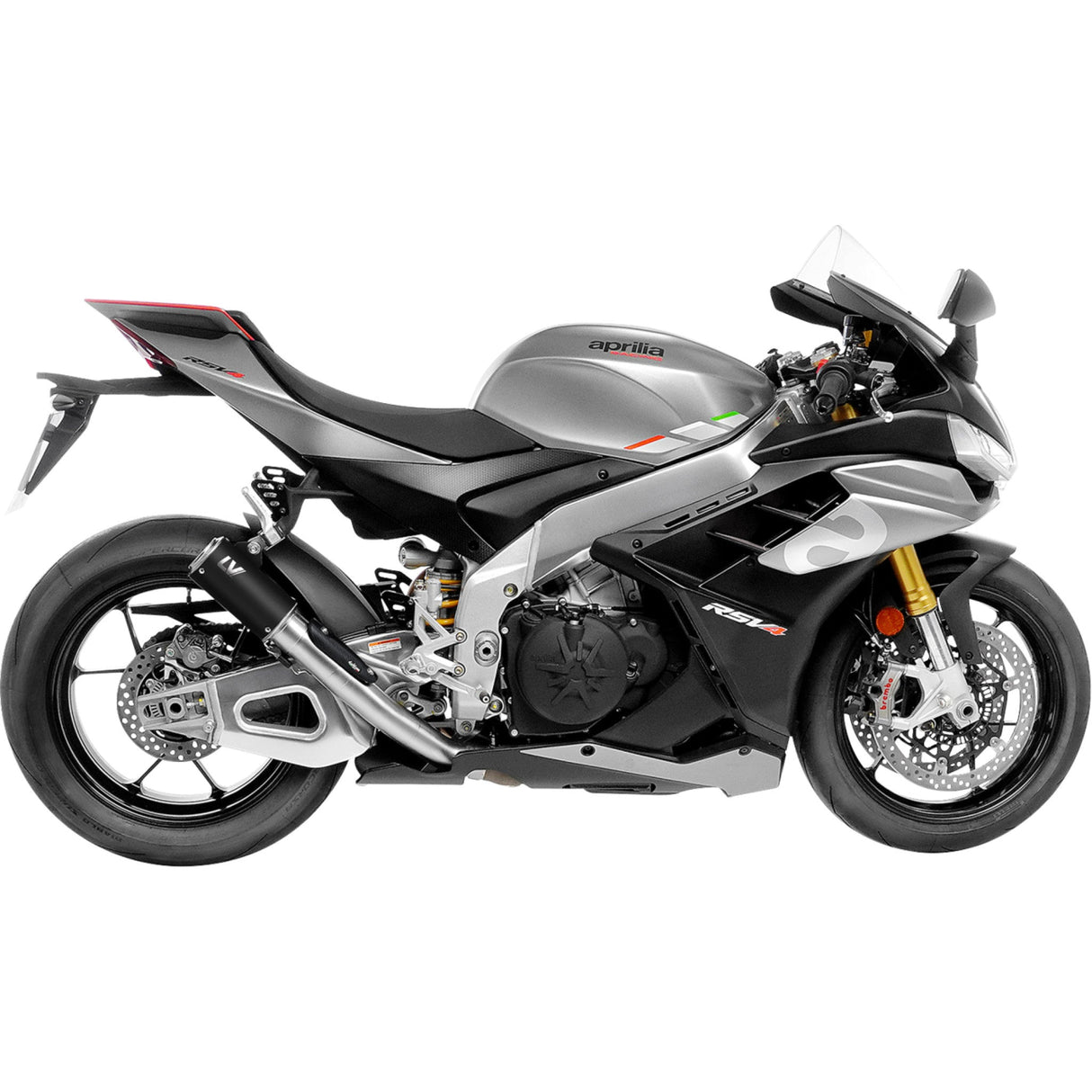 LEOVINCE 1811-4841 15401SBU LV Corsa S Black Edition Slip-On Muffler aprilia rsv4 tuono v4
