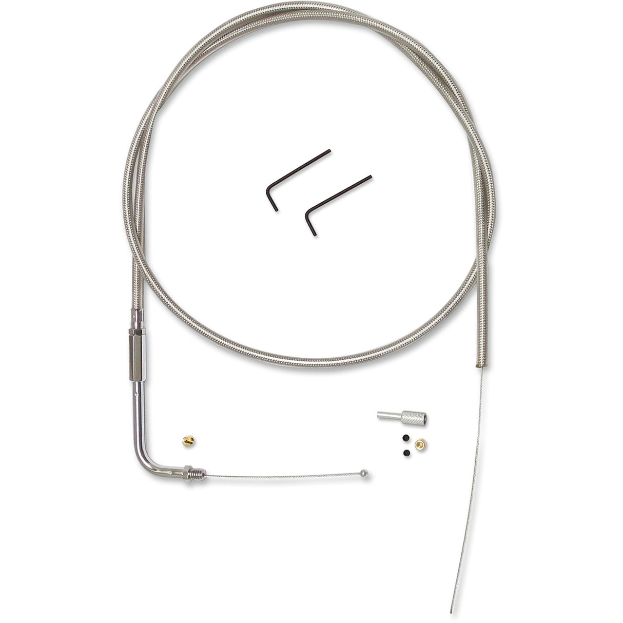 Magnum Shielding BYO™ Build Your Own™ Control Cable Kit Throttle Idle Stainless Steel - 393534 For Harley Motorcycles 1982-1995