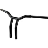 LA Choppers One-Piece Kage Fighter Handlebar Pullback 12" X 1-1/4" Black - LA-7369-12B For Harley Touring 2023-2026