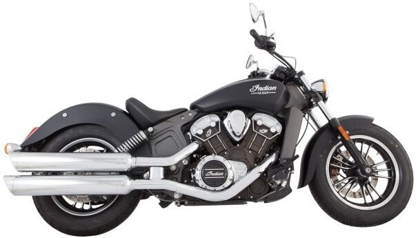 Tab Performance Indian Scout Chrome 4" Long Slip-On Up to 2024 For Indian Scout 2015-2024