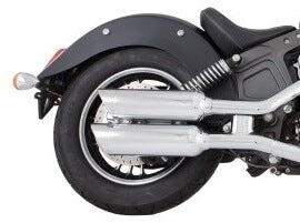 Tab Performance Indian Scout Chrome 4" Short Slip-On Up to 2024 For Indian Scout 2015-2024