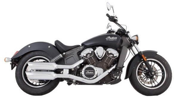 Tab Performance Indian Scout Chrome 4" Short Slip-On Up to 2024 For Indian Scout 2015-2024