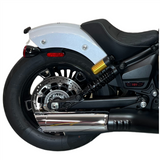 Tab Performance 2025 Indian Scout 2-1 Slip-On Muffler | Chrome - Black Slash Tips, 2.5" Quiet Baffles 221-1295-B-2.5