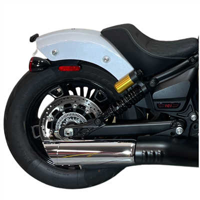Tab Performance 2025 Indian Scout 2-1 Slip-On Muffler | Chrome - Chrome Slash Tips, 2.5" Quiet Baffles 221-1295-C-2.5
