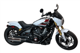 Tab Performance 2025 Indian Scout 2-1 Slip-On Muffler | Chrome - Black Slash Tips, 2.5" Quiet Baffles 221-1295-B-2.5