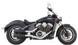 Tab Performance Indian Scout Black 4" Short Slip-On Up to 2024 For Indian Scout 2015-2024