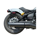Tab Performance 2025 Indian Scout 2-1 Slip-On Muffler | Black - Chrome Slash Tips, 2.5" Quiet Baffles 221-2295-C-2.5