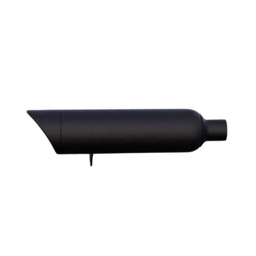 Tab Performance 2025 Indian Scout 2-1 Slip-On Muffler | Black - Black Slash Tips, 2.5" Quiet Baffles 221-2295-B-2.5