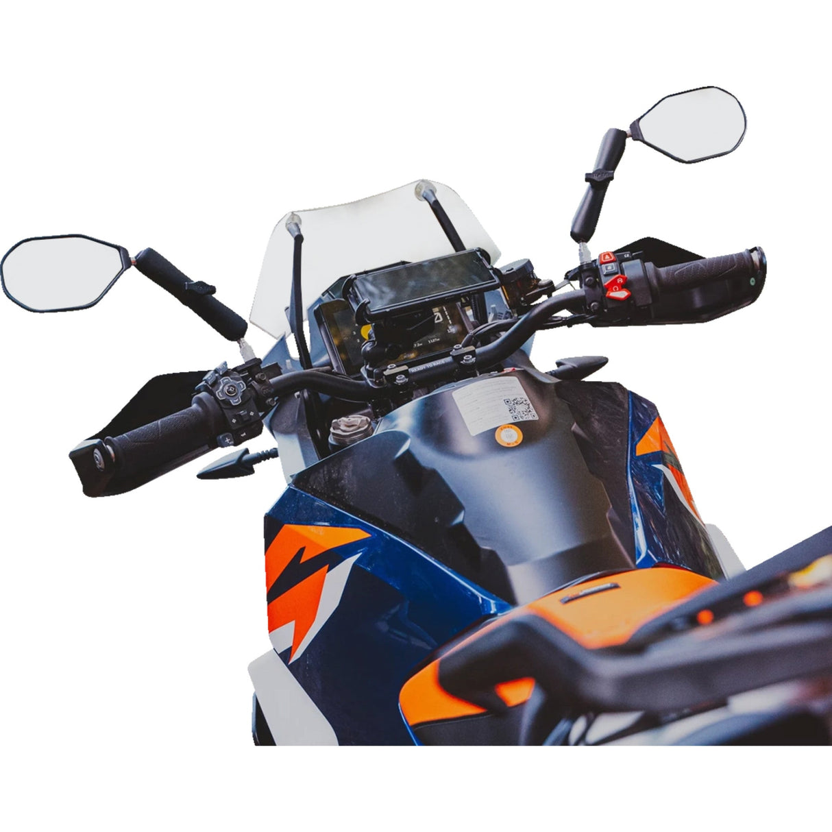 RAM MOUNTS 0640-1725 RAP-465RL Tough-Mirror™ Left/Right Mirrors without Ball Tough-Mirror™ - Side View - Oval - Black - Left/Right