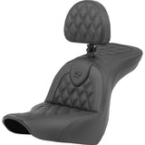 Saddlemen Roadsofa™ Lattice Stitch Seat With Backrest - 818-29-182BR For Harley Softail 2018-2026