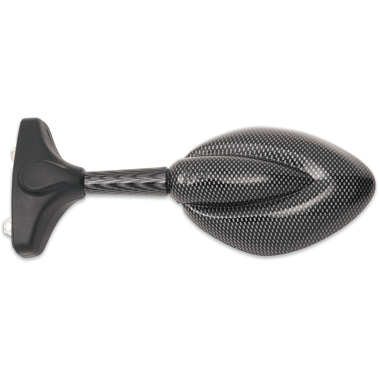 Parts Unlimited Universal Mirror Side View Teardrop Carbon Fiber Left Right Each