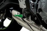 Puig Hi-Tech Parts Footpegs R-Fighter Green - 9192V For Ducati Motorcycles 2008-2020 | Honda Motorcycles 2000-2021 | Triumph Motorcycles 2008-2021