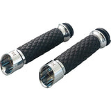 Khrome Werks Edge Grips Custom Contour Diamond Chrome - 500315 For Harley Motorcycles 2008-2024