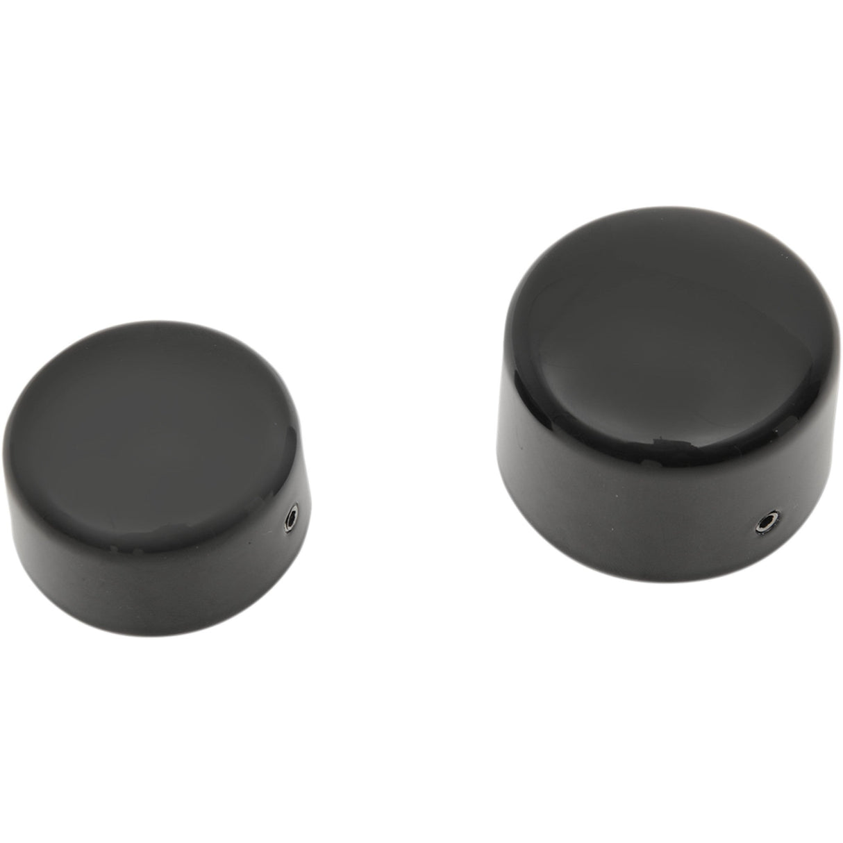 DRAG SPECIALTIES 0214-1236 Axle Caps black - rear