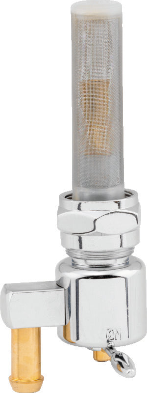 Bikers Choice 489637 Chrome Round Petcock 22MM Down Outlet
