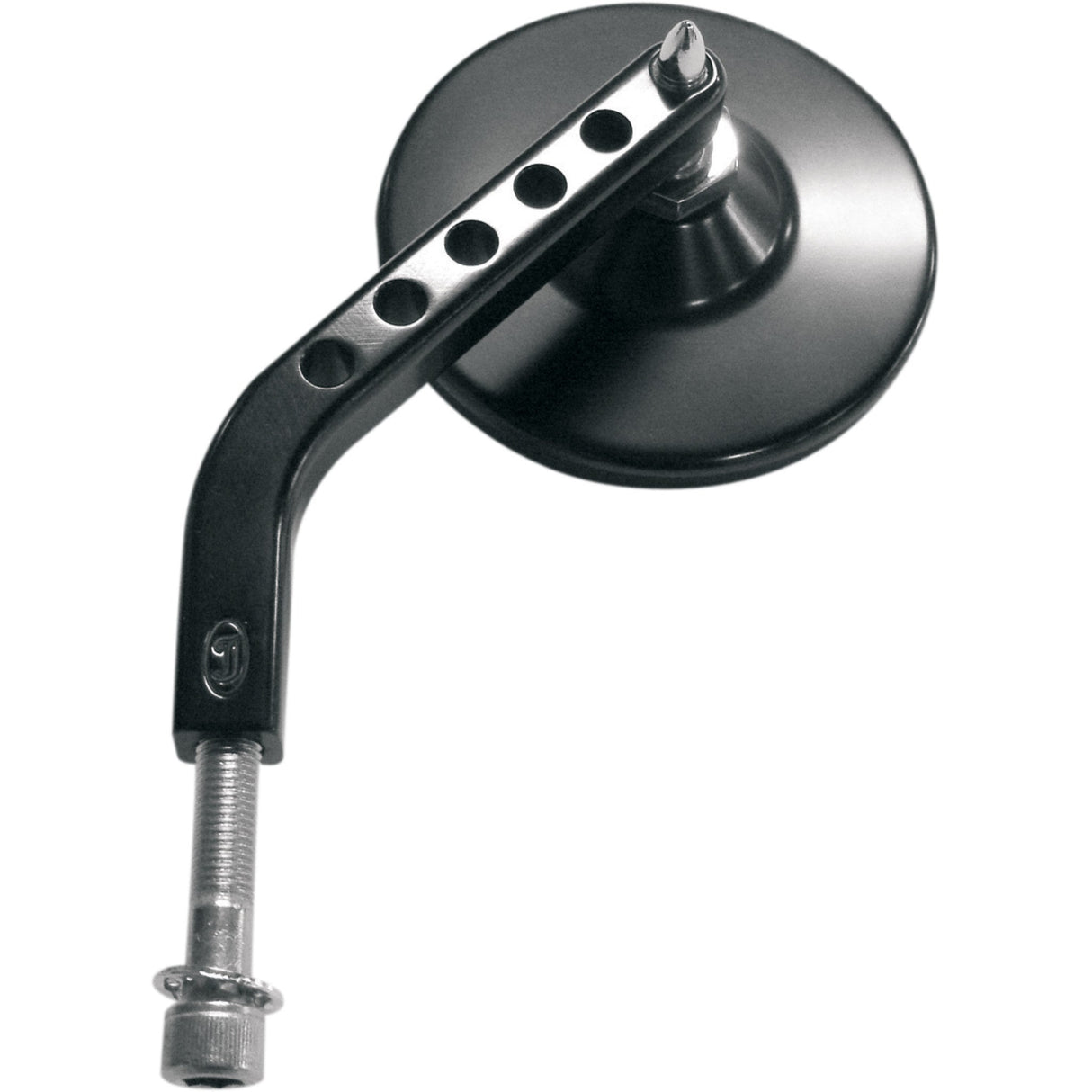 JOKER MACHINE 0640-0304 03-018L ViewTech 7 Billet Mirror Mirror - ViewTech 7 - Side View - Stock - Black - Left