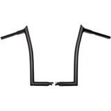 FAT Baggers INC. 1-1/4" EZ Install Pointed Top Handlebar 16" Black - 908016-B For Harley Motorcycles 2007-2025
