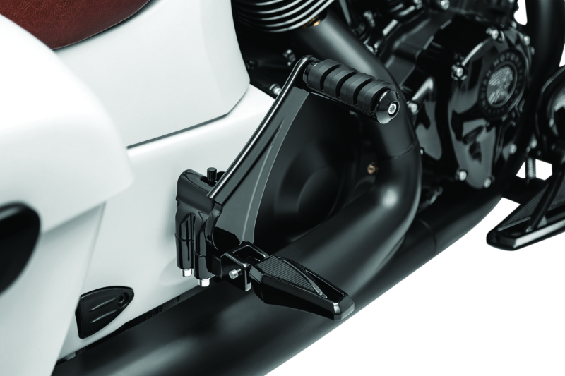 Kuryakyn Passenger Peg Mounts Indian Models Gloss Black - 5830 For Indian 2014-2020