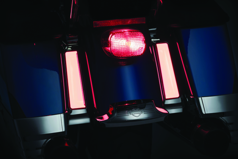 Kuryakyn 2900 Tracer L.e.d. Inserts For Saddlebag Supports Chrome
