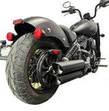 Tab Performance Indian Chief 3.5" Black Tip Compatible Exhaust Pipes '22 & Up 3.5" Chrome Billet Aluminum Twist - 231-2290-C-Z For Indian 2022-2024