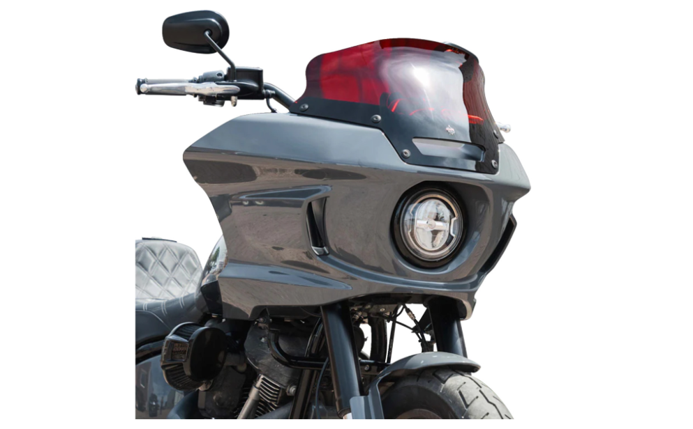 Klock Werks Kolor Flare® Windshield 6" Red - KWW-02-0622 For Harley Softail Low Rider 2022-2025